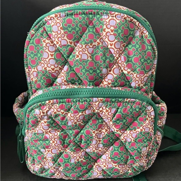 Vera Bradley Bancroft Backpack Bag Disney Mickey Mouse Kaleidoscope Lavender - Picture 1 of 8